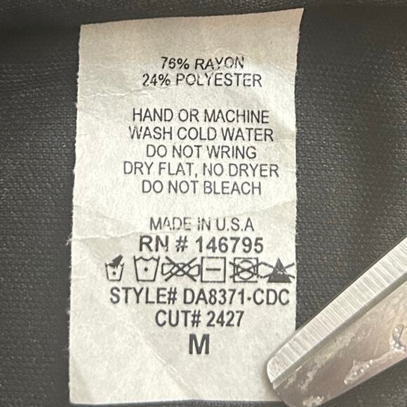 NWOT Dee Elly Charcoal Grey Twist Knot Front Midi Dress with Self Belt. Size M - Picture 10 of 10